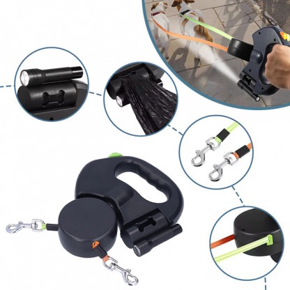 Lesă dublă pentru câini - FlexiPaws